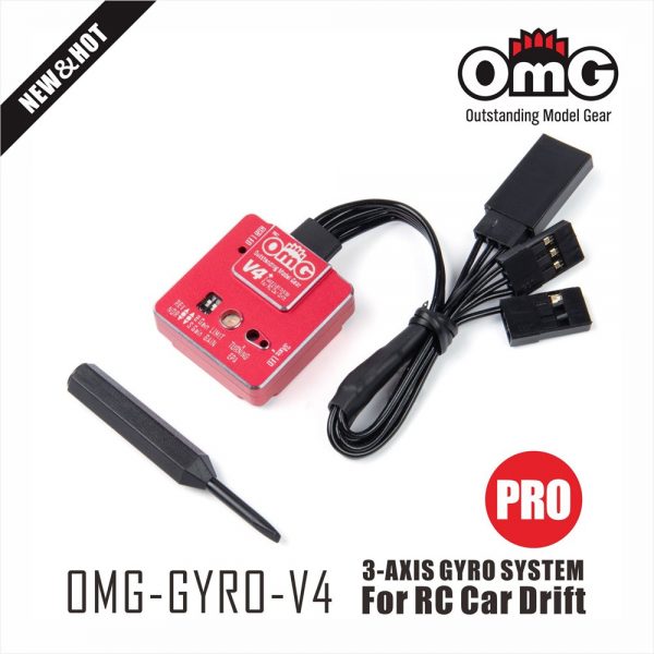 OMG Gyro V4 3-AXIS Gyro for Drift car and Touring Drift F1 (Red, Black, Violet)