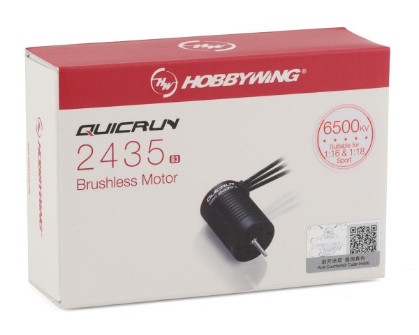 Hobbywing 30404005 QUICRUN 2435SL 6500KV BLACK-G3