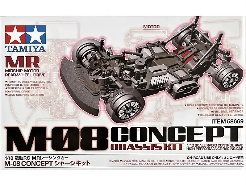 TAMIYA 58669 M-08 Concept Chassis Kit – RC PLANET MALAYSIA