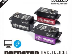 OMG LP-16BF-BK LP brushless 8.4V 0.045sec 15kg (Black/Red/Violet)