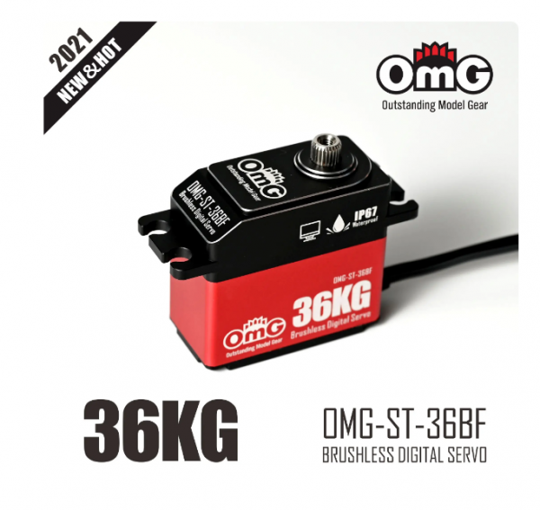 OMG ST-36BF-RD Std Coreless 8.4V 0.075sec 37kg RED