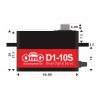 OMG D1-10S LP Brush 6.0V 0.074sec 12kg