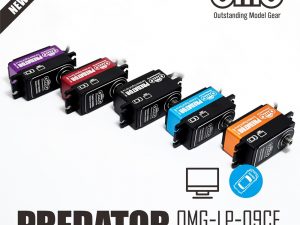 OMG LP-09CF-BK LP Coreless 7.4V 0.082sec 10.5kg (Black/Red/Violet)