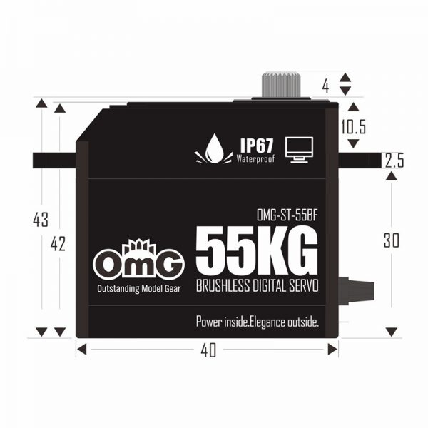 OMG ST-55BF 3BB Programmable IP67 8.4V 0.095s 56.5kg