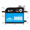 OMG ST-36BF Std Coreless 8.4V 0.075sec 37kg BLUE