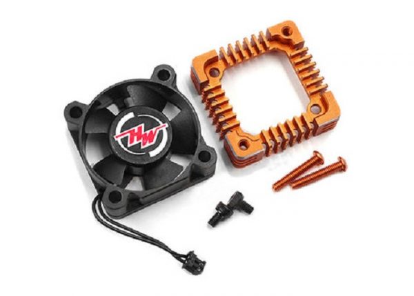 HobbyWing 30850305 3010 Fan Adapter for XR10 Pro G2-Orange(W/3010 FAN)