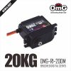 OMG R1-20DM Std Stainless Gear waterproof 7.4V 0.112s 23kg