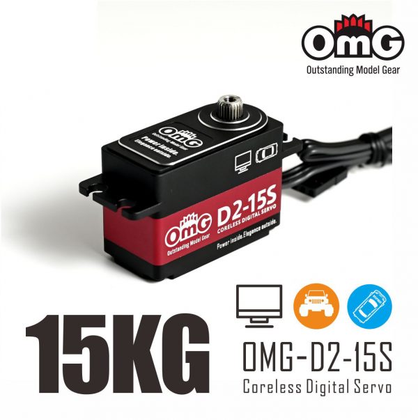 OMG LP-15CF LP Coreless 7.4V 0.058sec 16.5kg (Black/Red/Violet)
