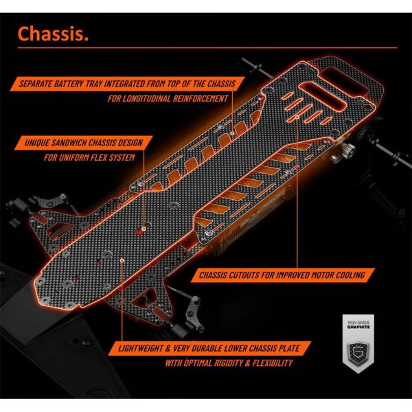 XRay 340500 XRAY X8 - 1/8 LUXURY ELECTRIC ON-ROAD PAN CAR