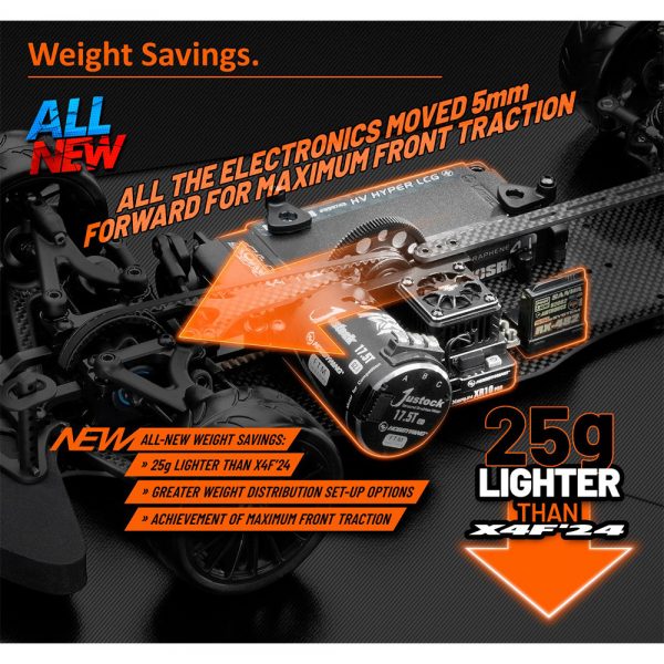 XRay 300204 XRAY X4F'25 - 1/10 LUXURY ELECTRIC TC FWD