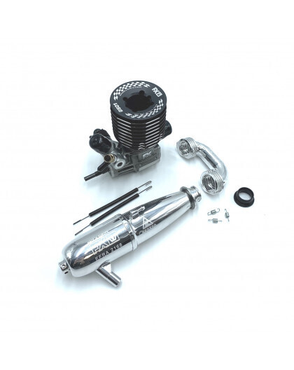 XRay 350504-C XRAY GTX'23 - 1/8 LUXURY NITRO ON-ROAD GT CAR + FX G501 TUNED COMBO