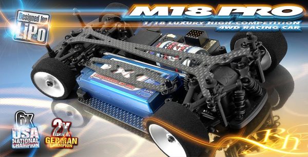 XRAY 380003 XRAY M18 PRO LiPo - 4WD SHAFT DRIVE 1/18 MICRO CAR