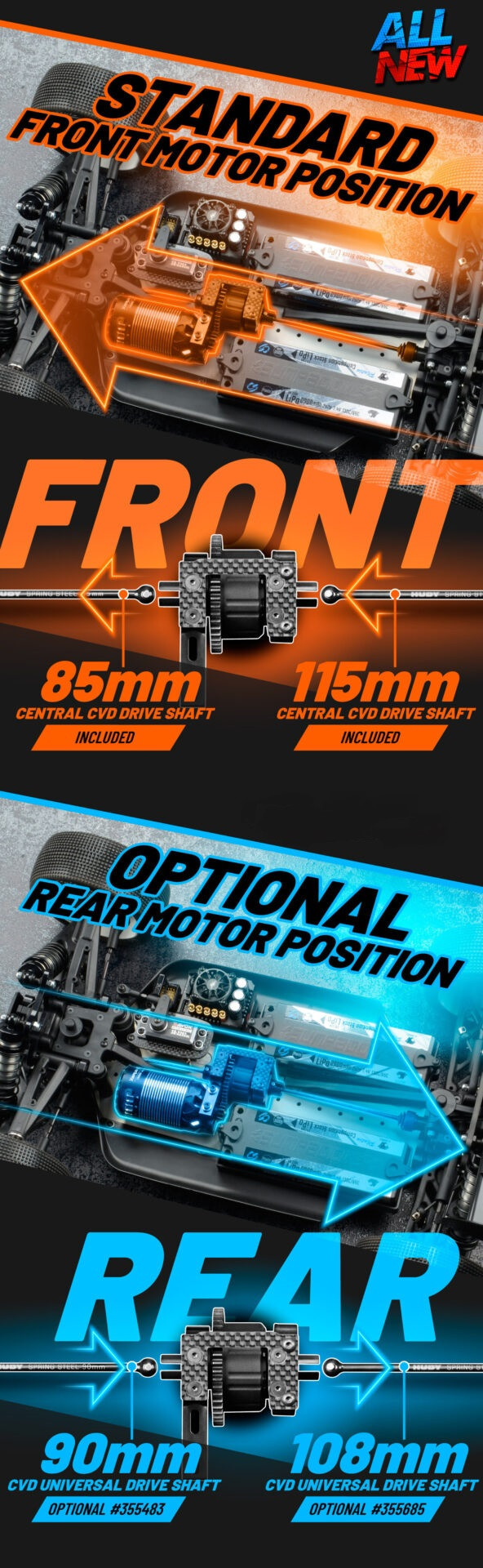 XRay 350160 XRAY XB8E'23 - 1/8 LUXURY ELECTRIC OFF-ROAD CAR