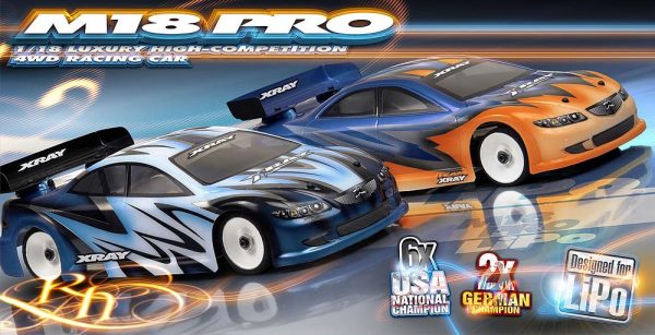 XRAY 380003 XRAY M18 PRO LiPo - 4WD SHAFT DRIVE 1/18 MICRO CAR