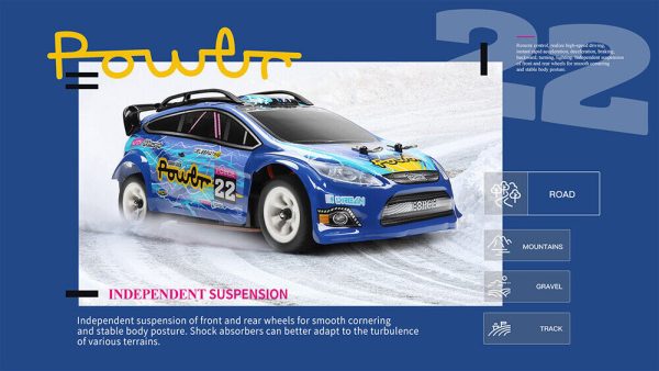 WLToys 284010 1/28 electric 4WD drive rally car 30Km/h