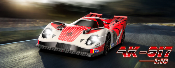 RLAARLO AK-917 1/10 Carbon Fiber Brushless RTR, Supercar, AK-917 Red/Blue