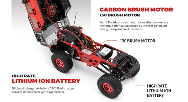 WLToys 2428 1/24 electric 4WD drive climbing car 
