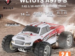 WLToys A979-B 1/18 4WD High Speed Monster Truck (70KM/H)