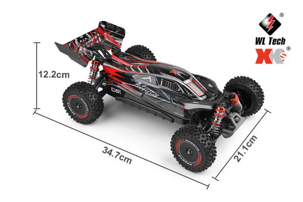 WLToys 124010 1/12 electric 4WD drive racing car 55km/h Black/Orange