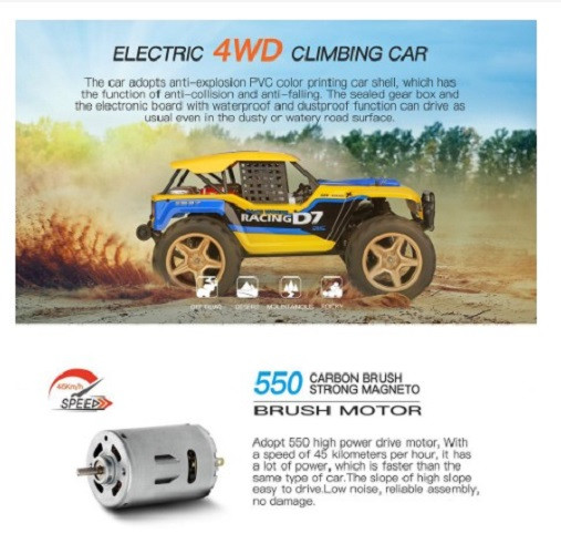 WLToys 12402-A 2.4G 1:12 4WD 45km/h RC crawler car