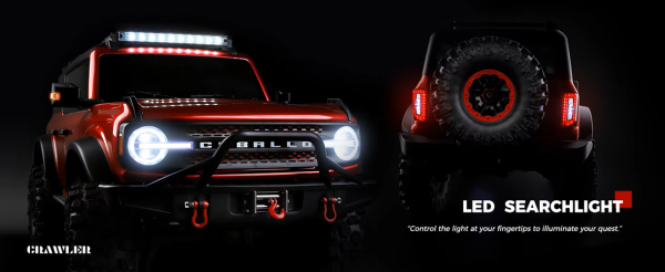WLToys 104020 1/10 big RC ROCK CRAWLER Car Silver/Red