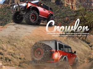 WLToys 104020 1/10 big RC ROCK CRAWLER Car Silver/Red
