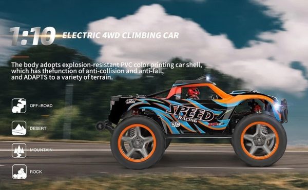 WLToys 104009 2.4G 1:10 4WD 45km/h Monster Truck