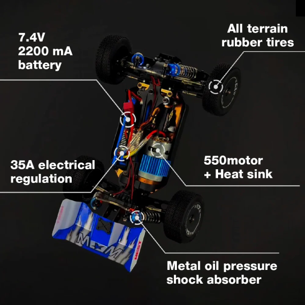 WLToys 144011 1:14 4WD 60Km/h high speed off-road Buggy