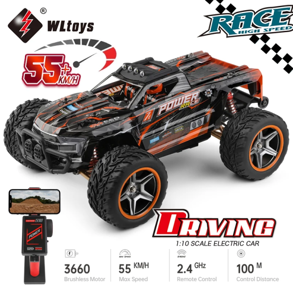 WLToys 104018 1:10 2.4G RC Car 55KM/H 4WD Large Alloy