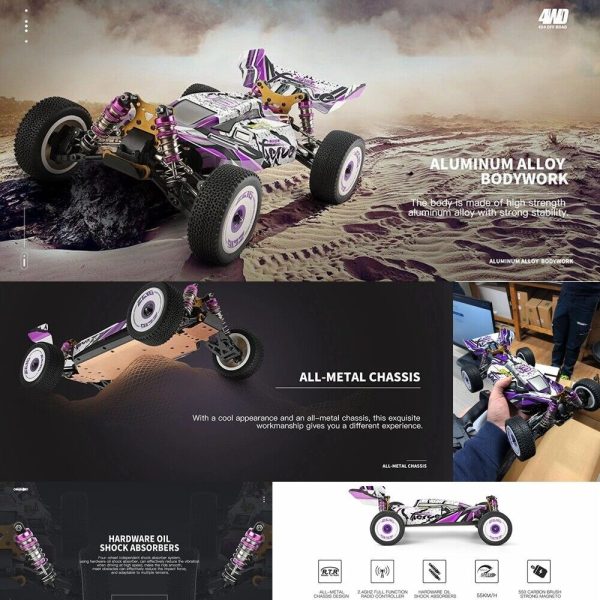 WLToys 124019 1:12 scale Rally car 4WD 60KM/H