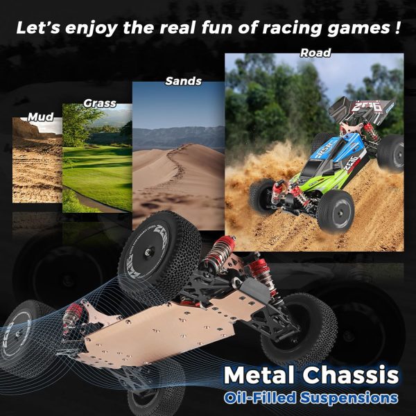 WLToys 144012 :14 Carbon 4WD 60Km/h high speed off-road car Red/Green