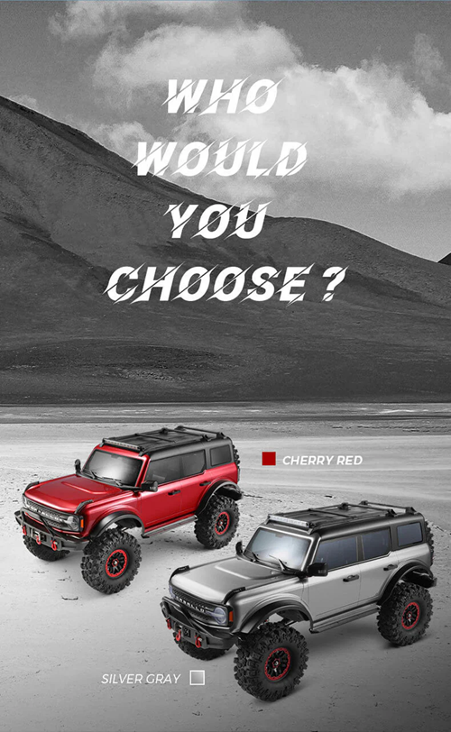 WLToys 104020 1/10 big RC ROCK CRAWLER Car Silver/Red