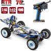 WLToys 124017 2.4G 1:12 Brushless 4wd 75Km/h RC racing car RTR