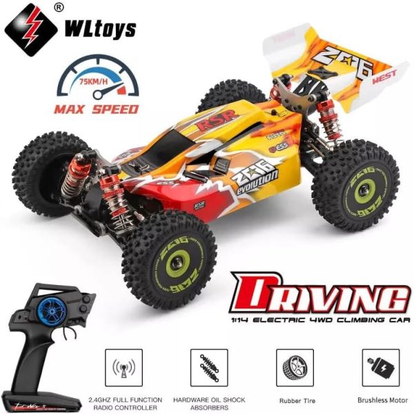 WLToys 144010 1:14 brushless 4WD 75Km/h RC high speed off-road car