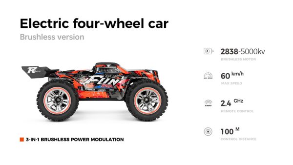 WLToys 184008 1/18 60KM/H Brushless 4WD