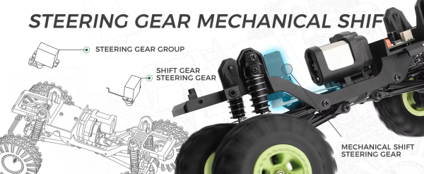 WLTOYS 184021 1/18 4WD Rock Climber 2 Speed