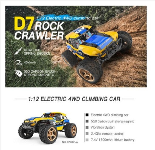 WLToys 12402-A 2.4G 1:12 4WD 45km/h RC crawler car