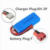 WLToys 2190-001 7.4V 3000mAh 25C 16.3wh 100x34x16mm 14AWG T-plug
